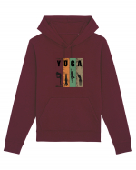 Vintage Yoga Poses Hanorac Unisex Drummer