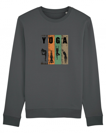 Vintage Yoga Poses Anthracite