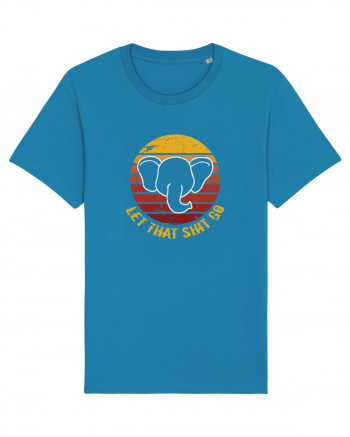 Retro Yoga Elephant Azur