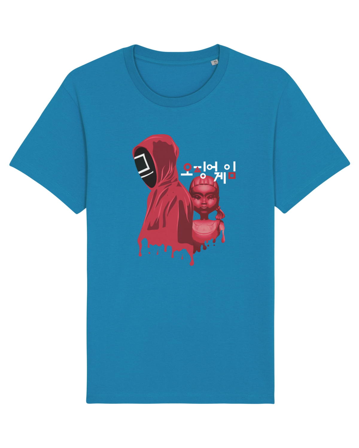Tricou mânecă scurtă Unisex Rocker Azur