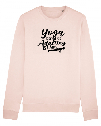 Yoga Because Adulting Is Hard Candy Pink