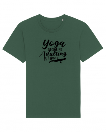 Yoga Because Adulting Is Hard Bottle Green