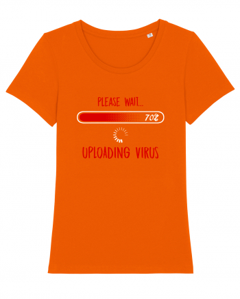 Uploading Virus Bright Orange