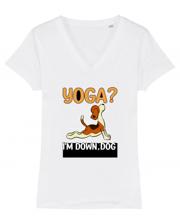 Yoga Down Dog White