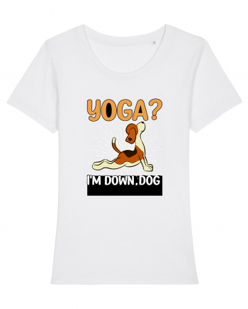 Yoga Down Dog White