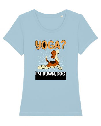 Yoga Down Dog Sky Blue