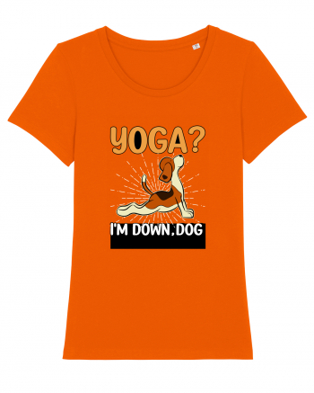 Yoga Down Dog Bright Orange