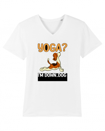 Yoga Down Dog White