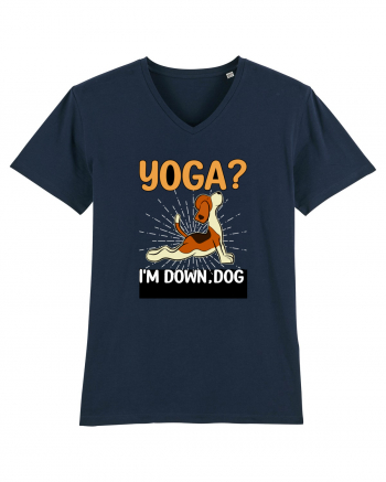 Yoga Down Dog French Navy