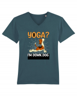 Yoga Down Dog Tricou mânecă scurtă guler V Bărbat Presenter