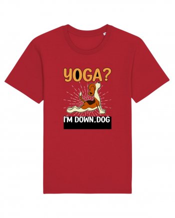 Yoga Down Dog Red