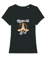 Namaste Y'all Tricou mânecă scurtă guler larg fitted Damă Expresser