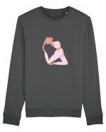 Pink Yoga Girl Bluză mânecă lungă Unisex Rise