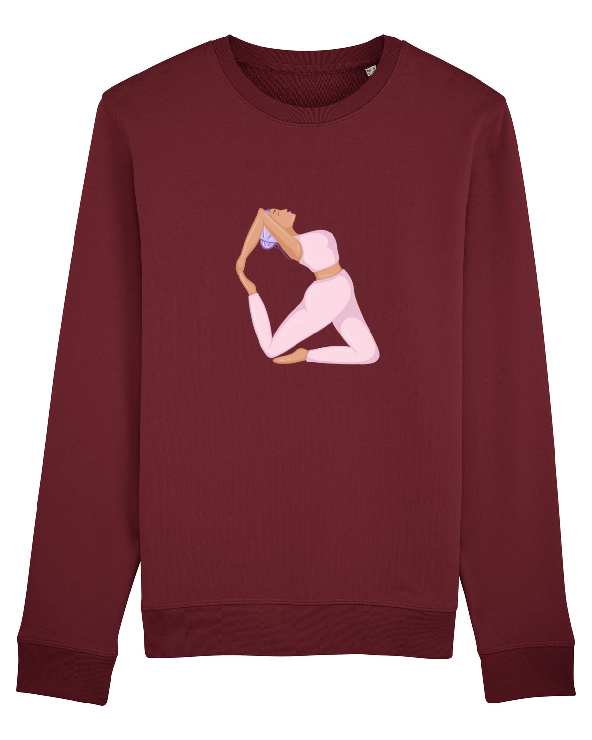 Bluză mânecă lungă Unisex Rise Burgundy