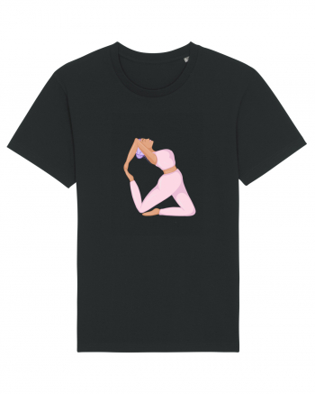 Pink Yoga Girl Black
