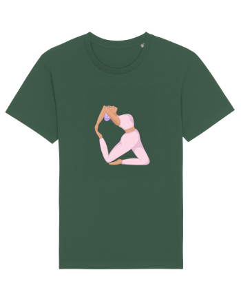 Pink Yoga Girl Bottle Green