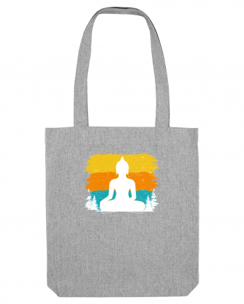 Retro Buddha Heather Grey