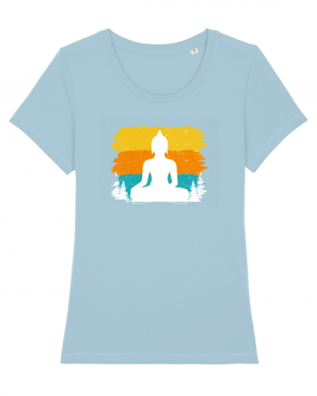 Retro Buddha Sky Blue