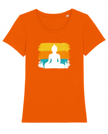 Retro Buddha Bright Orange