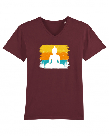 Retro Buddha Burgundy