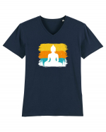 Retro Buddha Tricou mânecă scurtă guler V Bărbat Presenter