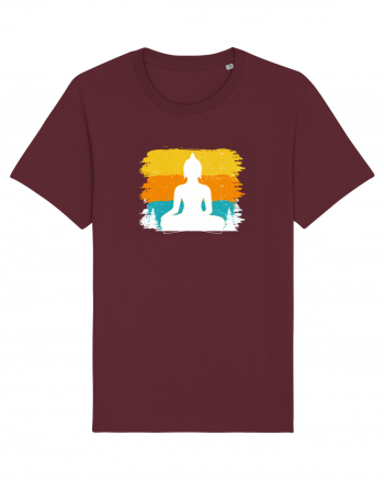 Retro Buddha Burgundy