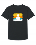 Retro Buddha Tricou mânecă scurtă guler larg Bărbat Skater