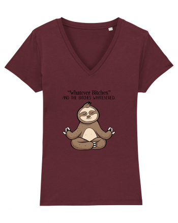 Sloth Yoga Design Burgundy