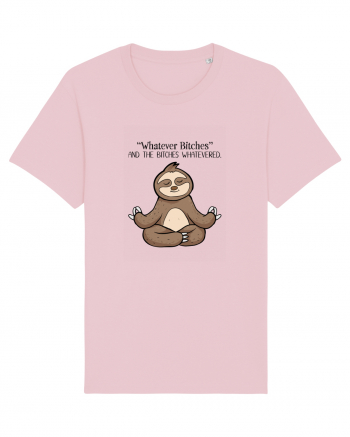 Sloth Yoga Design Cotton Pink