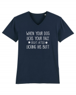 Funny Dogs  Tricou mânecă scurtă guler V Bărbat Presenter