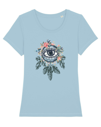 Ochi Floral în Dreamcatcher Sky Blue