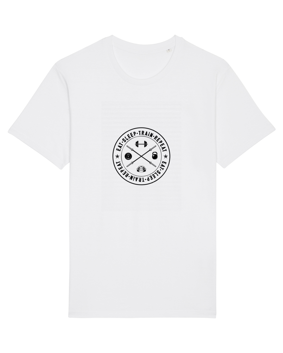 Tricou mânecă scurtă Unisex Rocker White