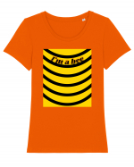 I'M A Bee Tricou mânecă scurtă guler larg fitted Damă Expresser