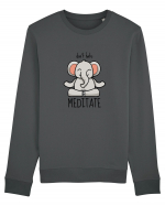 Don't Hate! Meditate! Bluză mânecă lungă Unisex Rise