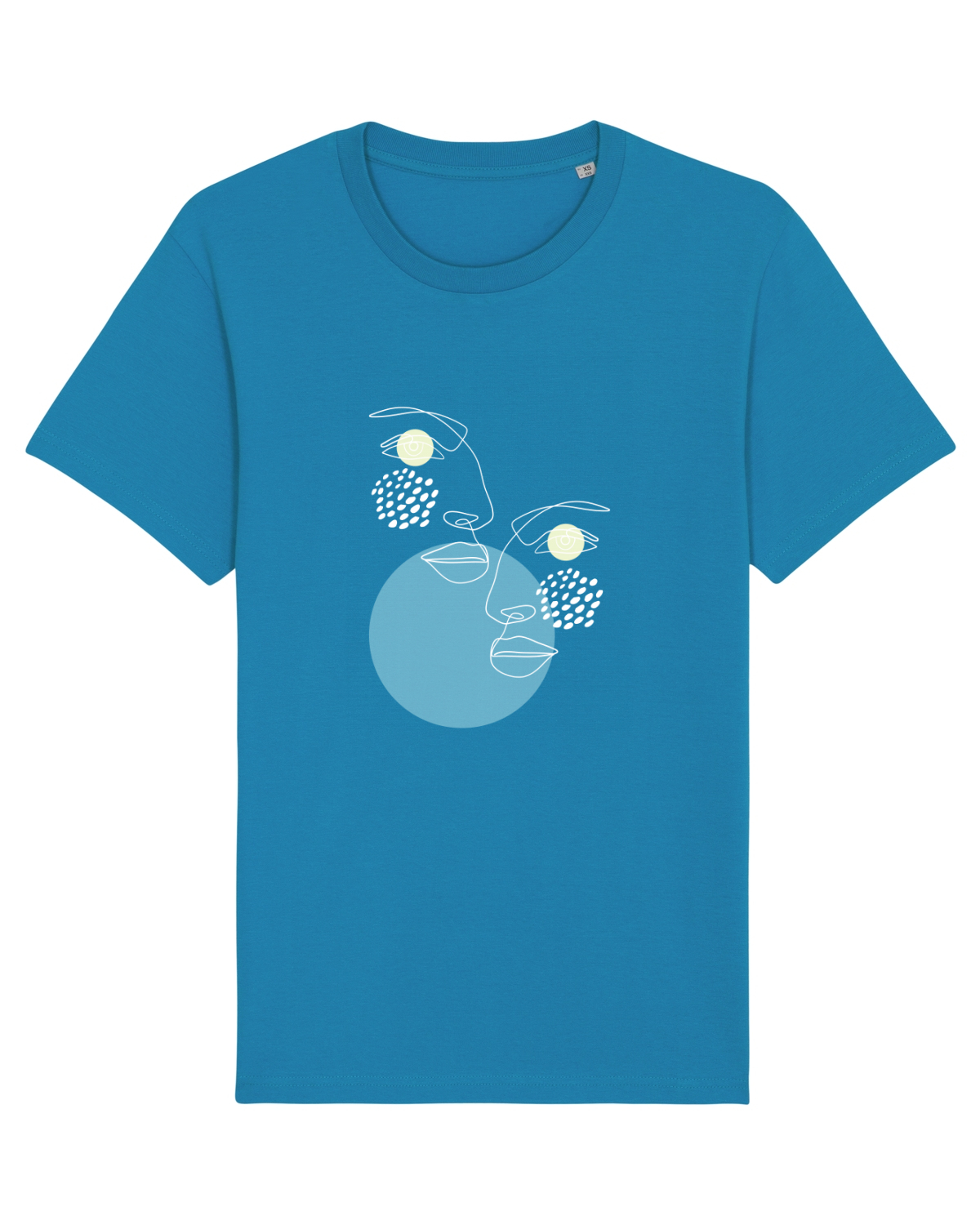 Tricou mânecă scurtă Unisex Rocker Azur