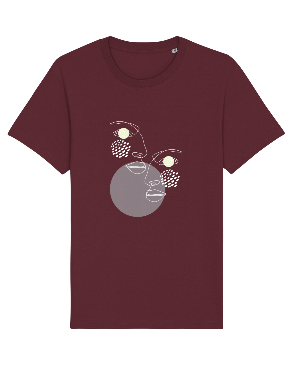 Tricou mânecă scurtă Unisex Rocker Burgundy