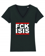 FCK ISIS Tricou mânecă scurtă guler V Damă Evoker