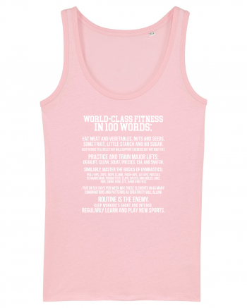 FITNESS in 100 words Cotton Pink