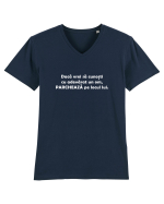 Caracterul unui om. Tricou mânecă scurtă guler V Bărbat Presenter