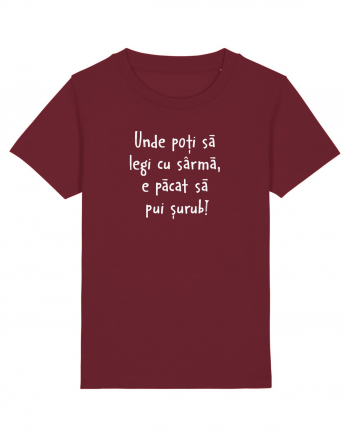 Unde poti sa legi cu sarma Burgundy