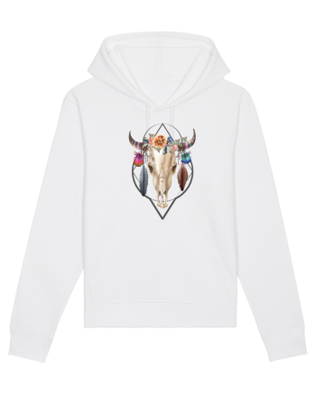 Craniu cu Pene Colorat White