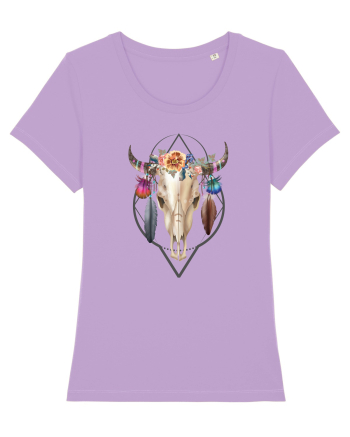 Craniu cu Pene Colorat Lavender Dawn