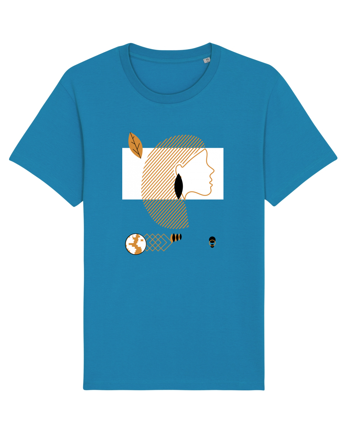 Tricou mânecă scurtă Unisex Rocker Azur