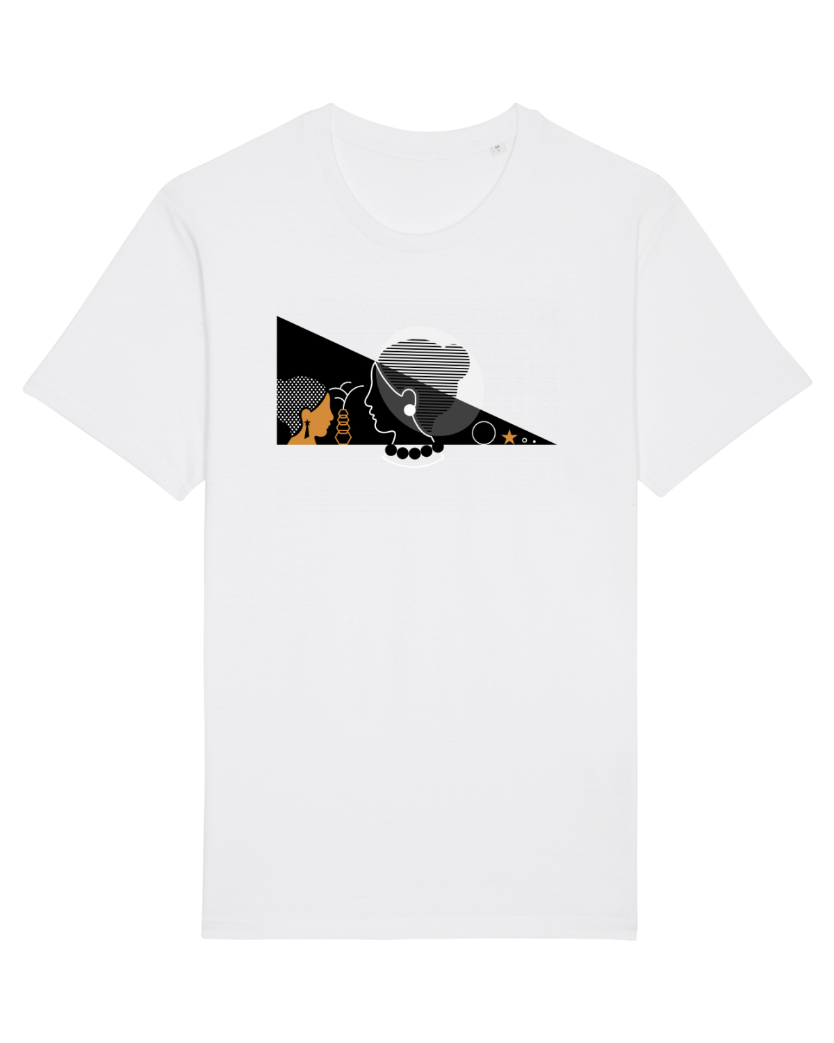 Tricou mânecă scurtă Unisex Rocker White