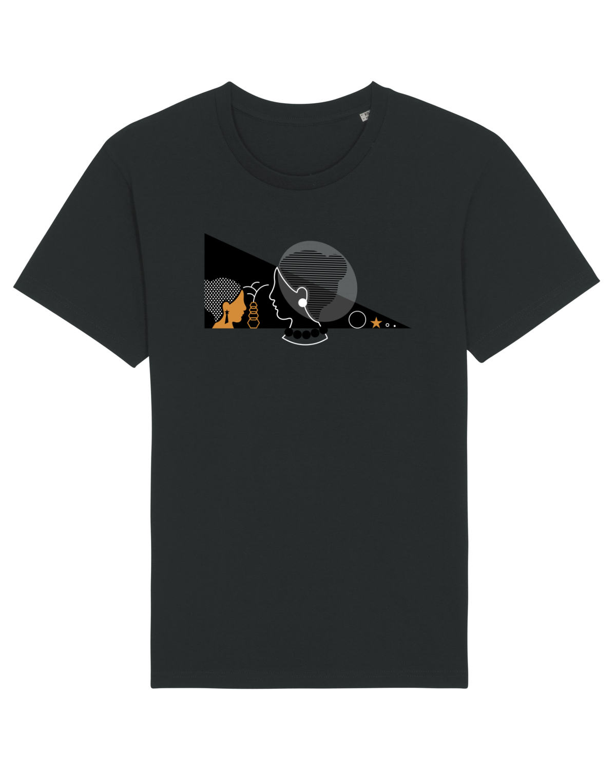 Tricou mânecă scurtă Unisex Rocker Black