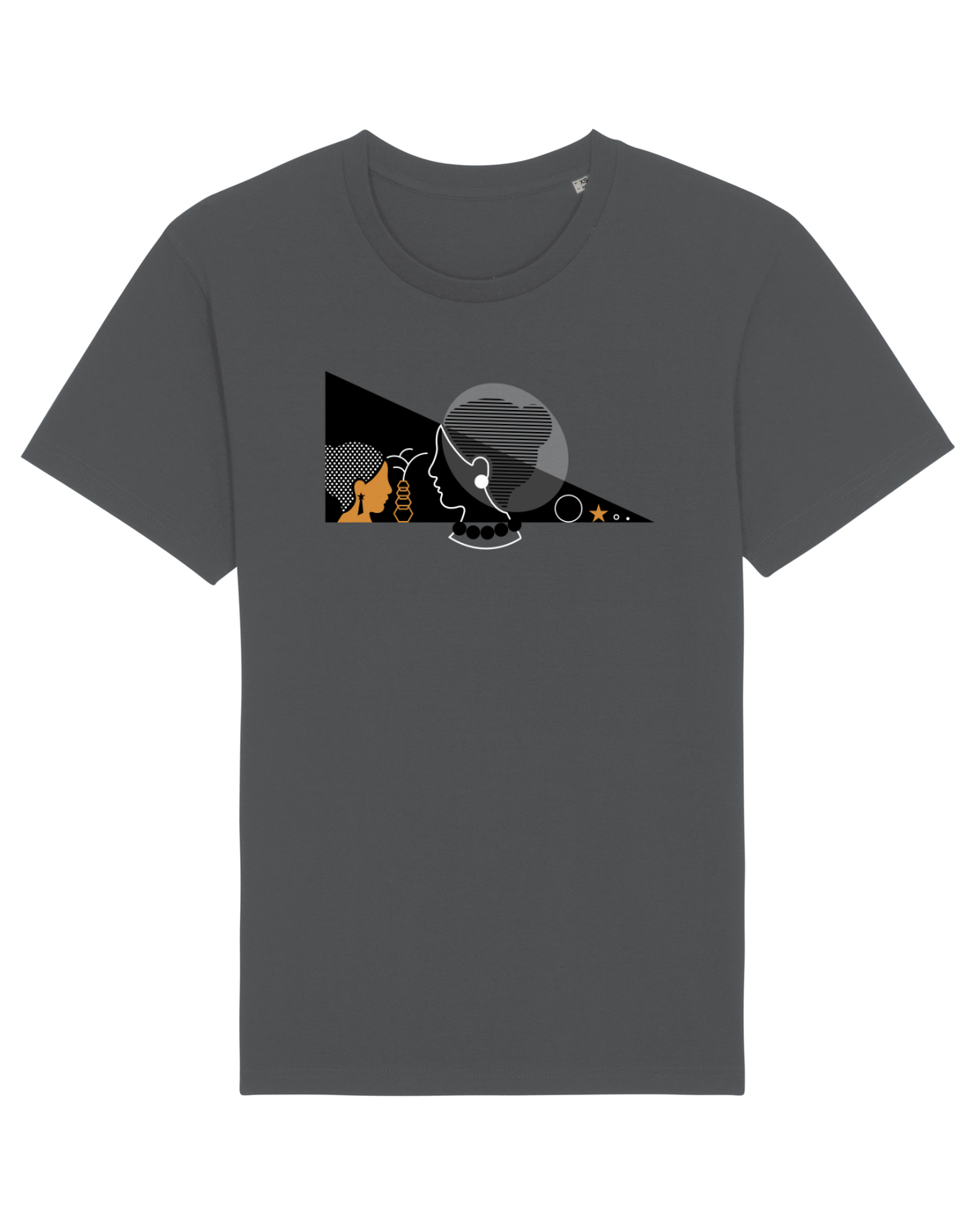 Tricou mânecă scurtă Unisex Rocker Anthracite