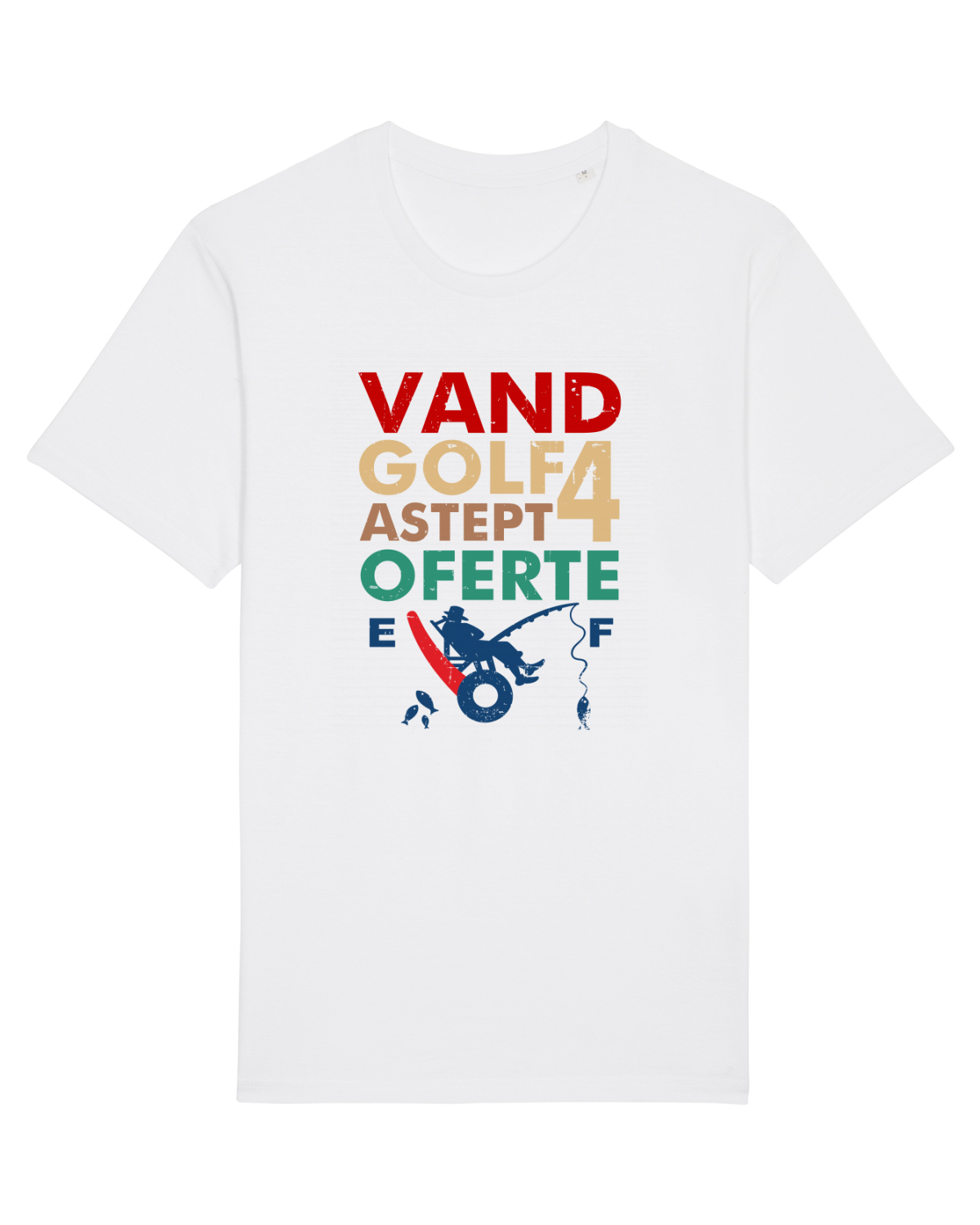 Tricou mânecă scurtă Unisex Rocker White