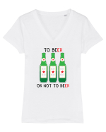 TO BEer OR NOT TO BEer Tricou mânecă scurtă guler V Damă Evoker