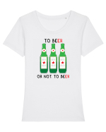 TO BEer OR NOT TO BEer Tricou mânecă scurtă guler larg fitted Damă Expresser
