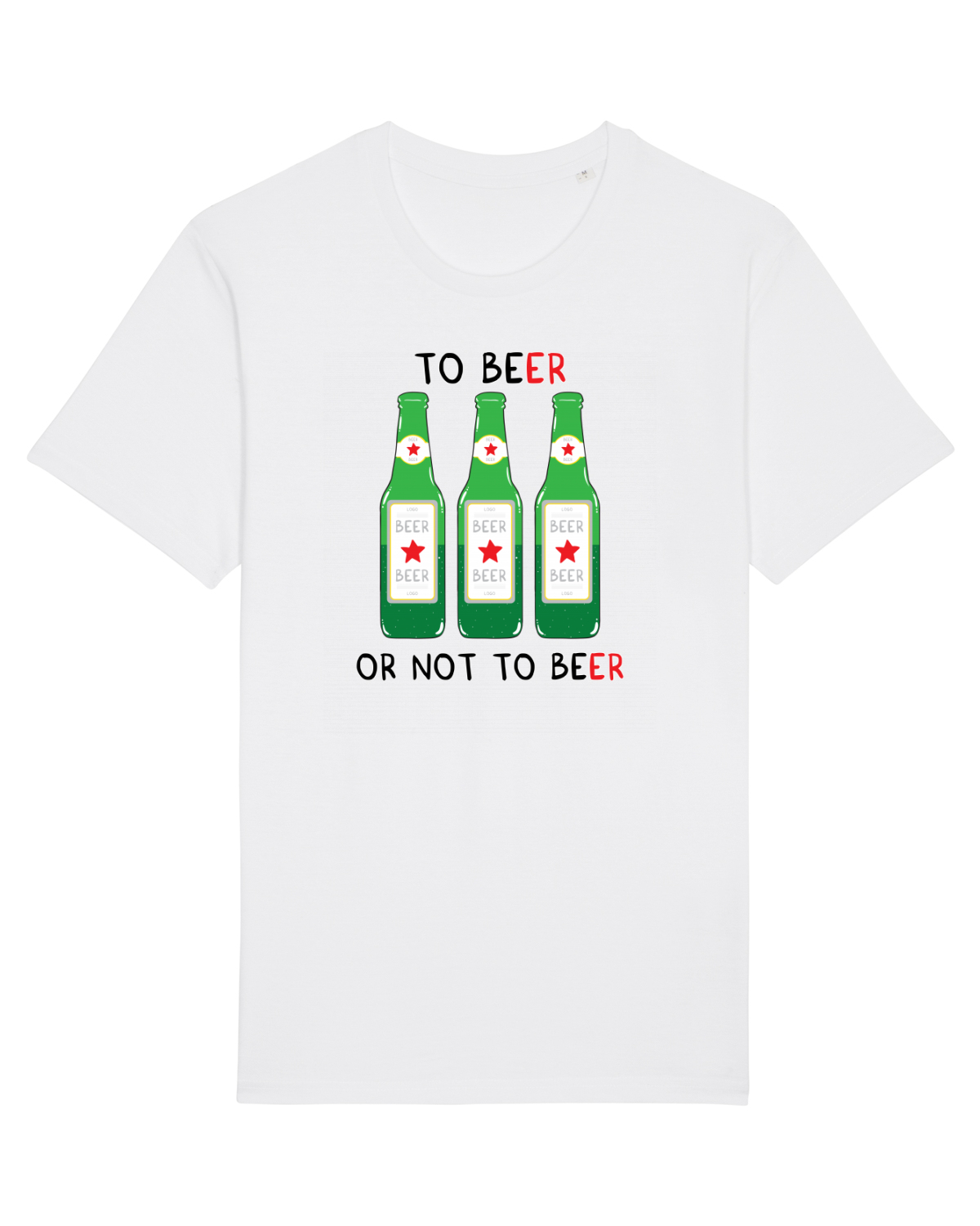 Tricou mânecă scurtă Unisex Rocker White